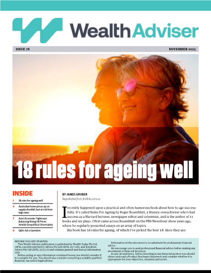 Wealth Adviser newsletter - Issue 78