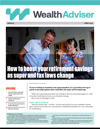 Wealth Adviser newsletter - Issue 85